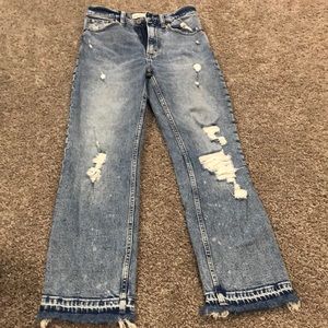 Abercrombie & Fitch women’s ultra high rise ankle straight jeans